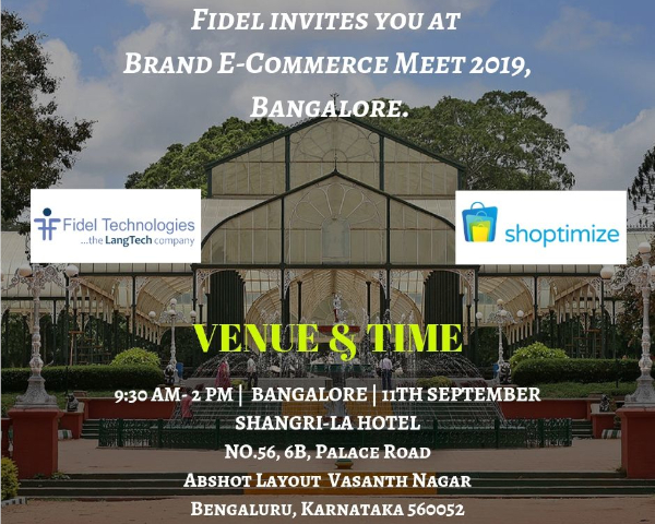 Fidel invites you to Brand E-Comm Meet 11 Sept 2019, Bangalore