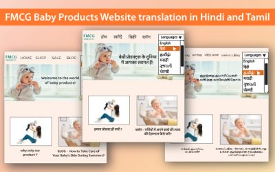 FMCG Baby Products Website translation in Hindi and Tamil – Linguify Case Study